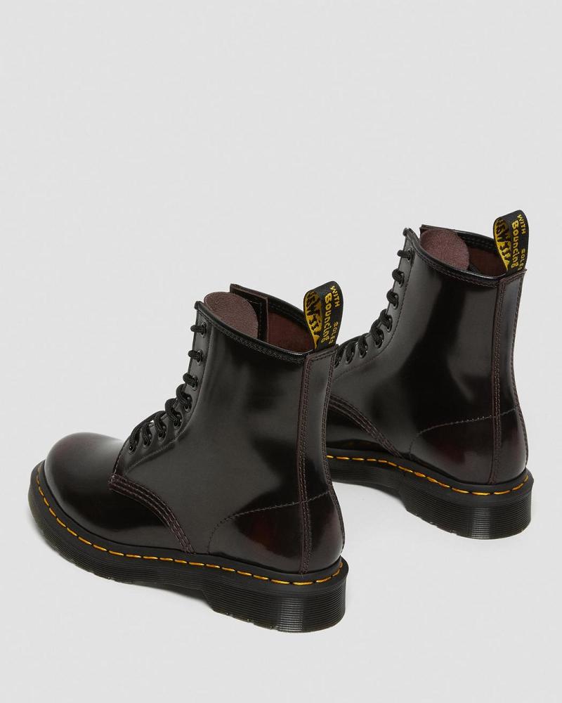 Dr Martens 1460 Arcadia Læder Snørestøvler Dame Lyserød Rød | DK 147CTV